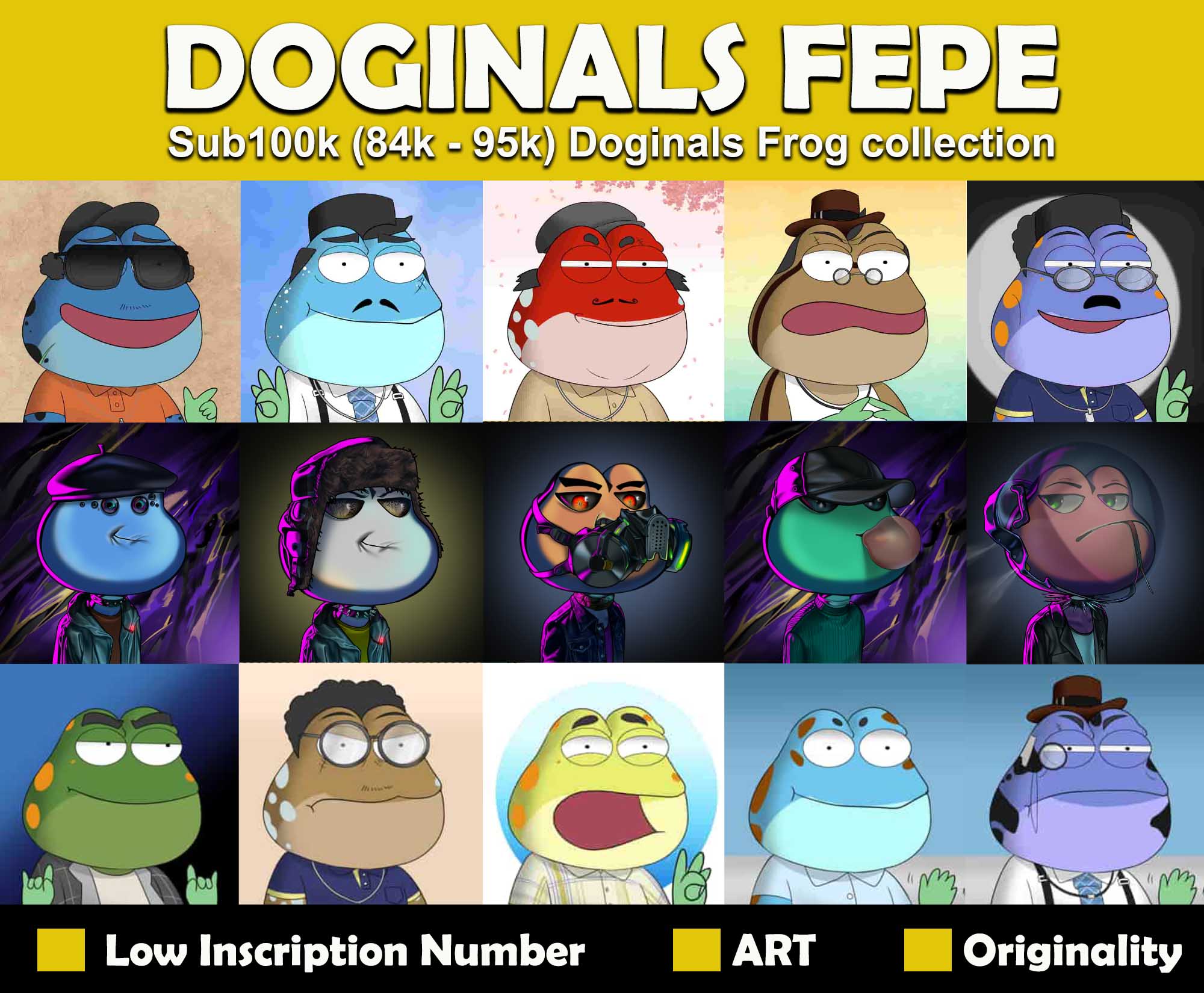 DoginalsFepe — Sub100K Doginals Frog Collection
